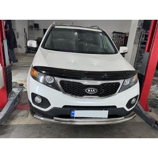 Priekšējais apakšējais aizsargloks (nerūsējošais tērauds) Kia Sorento II XM 2009–2014 foto 2