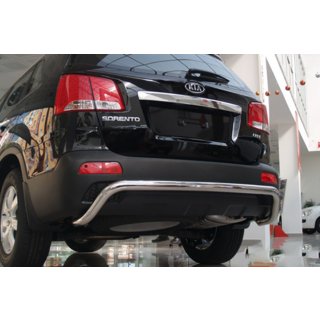 Aizmugurējais aizsargloks AK007 (nerūsējošais tērauds) Kia Sorento II XM 2009–2014 foto 2
