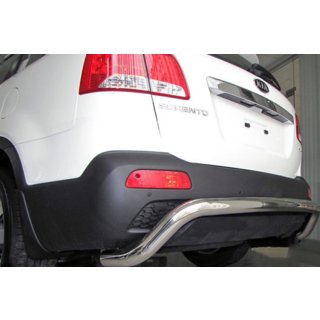 Aizmugurējais aizsargloks AK007 (nerūsējošais tērauds) Kia Sorento II XM 2009–2014 foto 1