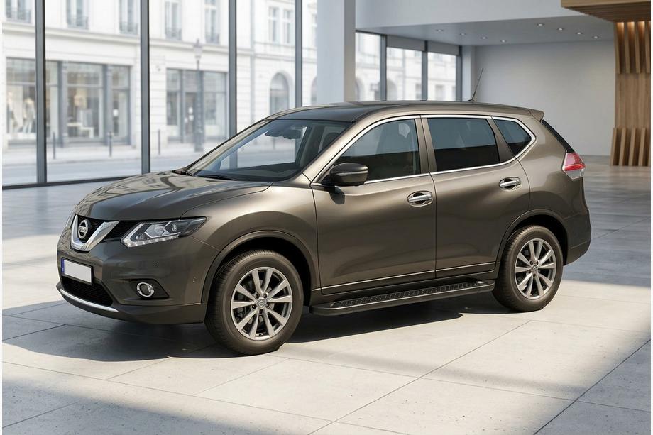 Nissan X-trail T32/Rogue 2014–2021 Sānu pakāpieni Allmond Black (2 gab., alumīnijs) Foto 1