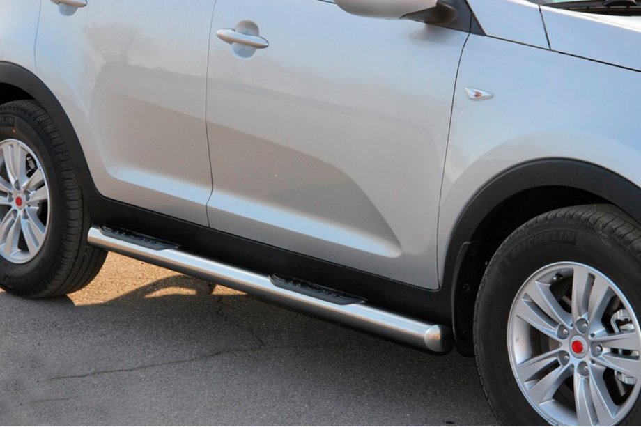 Kia Sportage 2010–2015 Sānu caurules (2 gab., nerūs. tērauds) Foto 2