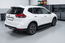 Nissan X-trail T32/Rogue 2014–2021 Sānu pakāpieni Bosphorus Black (2 gab., alumīnijs) foto 1