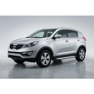 Sānu pakāpieni Allmond Grey (2 gab., alumīnija) Kia Sportage 2010–2015 foto 1