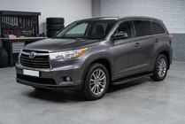 Toyota Highlander 2013–2019 Sānu pakāpieni Bosphorus Black (2 gab., alumīnijs) foto 1