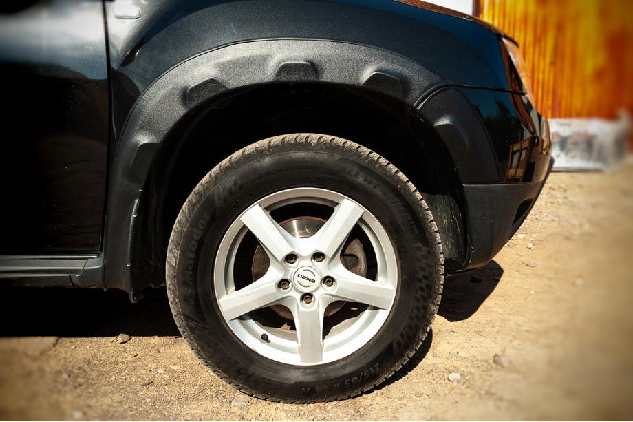 Renault Duster 2008–2017 Riteņu arku paplašinātāji ar izvirzījumiem (8 gab., ABS) DDU - Ukraina Image