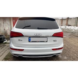 Hroma līste virs numura zīmes (nerūsējošais tērauds) Audi Q5 2008–2017 foto 2