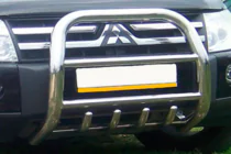 Mitsubishi Pajero Wagon IV 2006–2021 Kengurstienis QT011 (nerūsējošais tērauds) foto 3