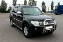 Mitsubishi Pajero Wagon IV 2006–2021 Kengurstienis QT011 (nerūsējošais tērauds) foto 2