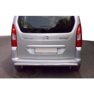 Aizmugurējais aizsargstienis (nerūsējošais tērauds) Citroen Berlingo 2008–2018 foto 1