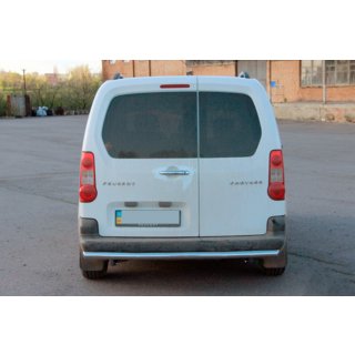 Aizmugurējais aizsargstienis (nerūsējošais tērauds) Citroen Berlingo 2008–2018 foto 2
