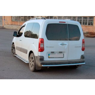 Aizmugurējais aizsargstienis (nerūsējošais tērauds) Citroen Berlingo 2008–2018 foto 3