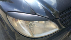 Mercedes Vito W639 2004–2014 Taisnās lukturu uzacis (2004-2010, 2 gab., plastmasa) Spīdīgs foto 4
