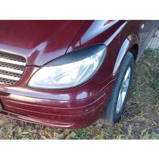 Taisnās lukturu uzacis (2004-2010, 2 gab., plastmasa) Mercedes Vito W639 2004–2014 foto 2