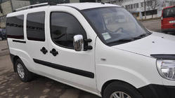 Fiat Doblo I 2005–2010 Hromēti jumta reliņi Maxi bāze, plastmasas kājiņas foto 19