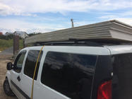 Fiat Doblo I 2005–2010 Hromēti jumta reliņi Maxi bāze, plastmasas kājiņas foto 17