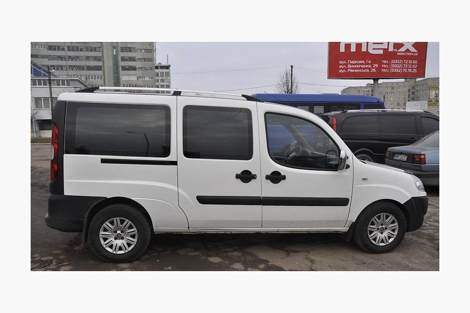 Fiat Doblo I 2005–2010 Hromēti jumta reliņi Foto 18