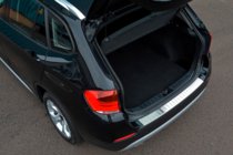 BMW X1 E84 2009–2015 OmsaLine aizmugurējā bampera uzlika (nerūsējošais tērauds) foto 1