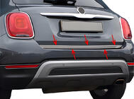 Fiat 500X 2014–2024 Bagāžnieka malas uzlika (nerūsējošais tērauds) foto 7