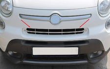 Fiat 500X 2014–2024 Priekšējā bufera uzlika (nerūsējošais tērauds) foto 2