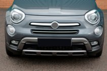 Fiat 500X 2014–2024 Priekšējā bufera uzlika (nerūsējošais tērauds) foto 5