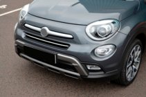 Fiat 500X 2014–2024 Priekšējā bufera uzlika (nerūsējošais tērauds) foto 4