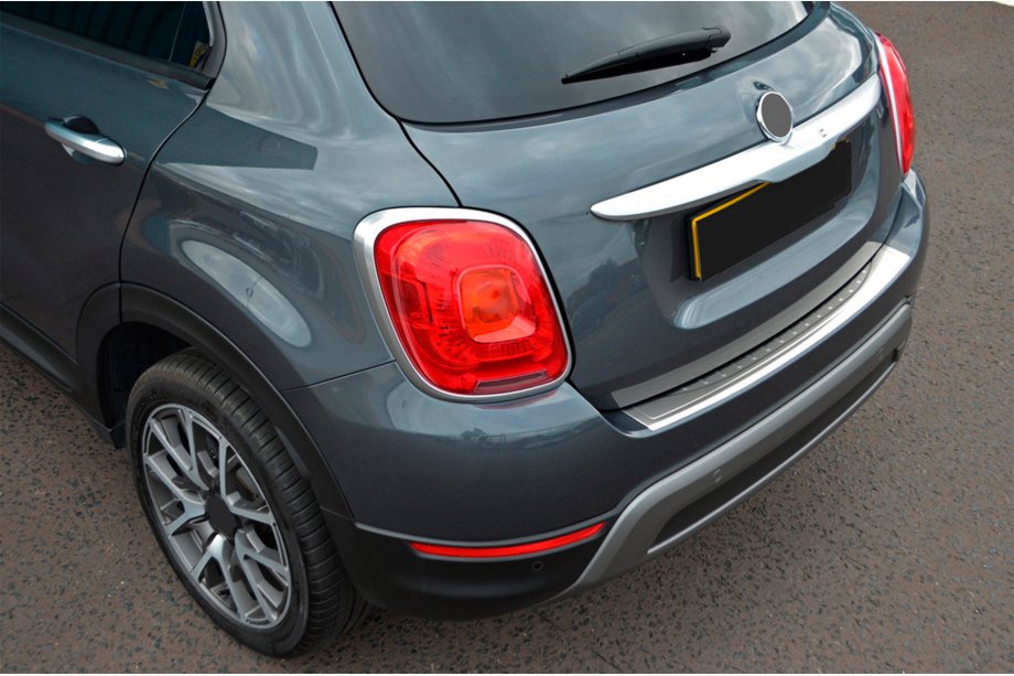Fiat 500X 2014–2024 OmsaLine aizmugurējā bampera uzlika (nerūsējošais tērauds) Image
