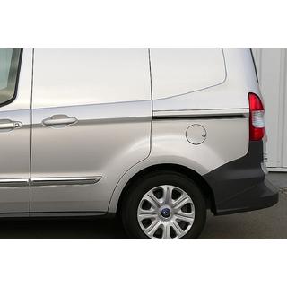 Bīdāmo durvju līstes (2 gab., nerūsējošais tērauds) Ford Courier 2014–2023 foto 1