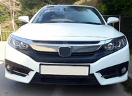 Honda Civic Sedans X 2016–2021 OmsaLine miglas lukturu uzlikas (2 gab., nerūsējošais tērauds) foto 3