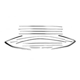 Pilns logu apmales uzlikumu komplekts (14 gab., nerūsējošais tērauds) Hyundai Tucson TL 2016–2021 foto 2