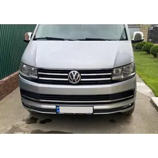 Bampera restes uzlikas 2015-2019 (3 gab., nerūsējošais tērauds) Volkswagen T6 2015–2024 foto 2