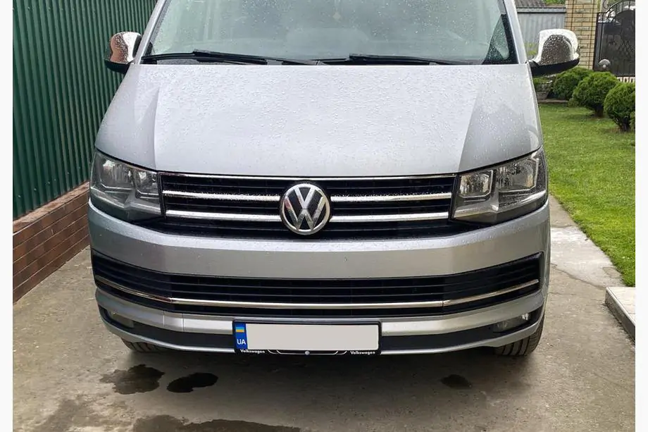 Volkswagen T6 2015–2024 Bampera restes uzlikas 2015-2019 (3 gab., nerūsējošais tērauds) Foto 2