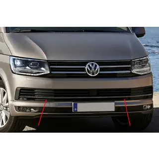 Bampera režģa uzlikas 2015-2019 (3 gab., oglekļa šķiedra) Volkswagen T6 2015–2024 foto 1
