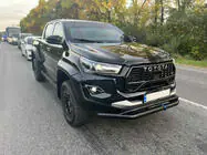 Toyota Hilux 2015– Priekšējais dubultais aizsargstienis Vegas (2015-2020, melns, 76 mm) foto 5