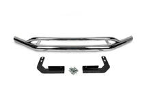 Volkswagen Amarok 2010–2022 Priekšējais dubultais bampera aizsargs Vegas 2016-2021 (nerūsējošais tērauds) d70/42 mm foto 1