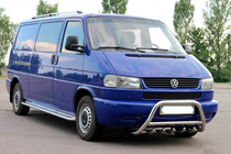 Volkswagen T4 Transporter 1990–2003 Ķengurstienis WT003 60 mm (nerūsējošais tērauds) 60 mm, ar uzrakstu foto 5
