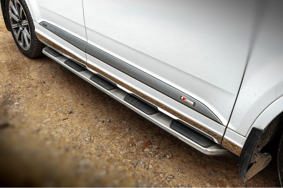 Audi Q7 2015–2026 OEM V1 sānu pakāpieni (2 gab., alumīnijs) Image