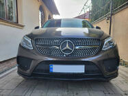 Mercedes GLE kupeja C292 2015–2019 Tūninga radiatora reste (Diamond Silver) foto 1