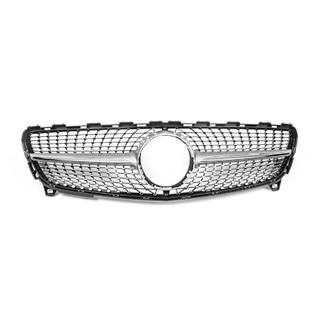 Priekšējā radiatora reste Diamond Silver (2015-2018) Mercedes A-сlass W176 2012–2018 foto 4