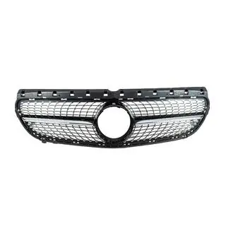 Priekšējais radiatora režģis Diamond Black (2015-2018) Mercedes B-class W246 2011–2018 foto 2