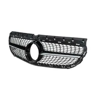 Priekšējais radiatora režģis Diamond Black (2015-2018) Mercedes B-class W246 2011–2018 foto 4