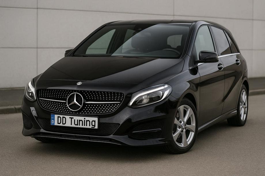 Mercedes B-class W246 2011–2018 Priekšējais radiatora režģis Diamond Black (2015-2018) Image