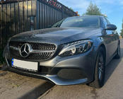 Mercedes C-class W205 2014–2021 Priekšējais režģis Diamond Silver (Avantgarde/AMG-Line/C43 AMG) 2018+, ar kameru foto 3