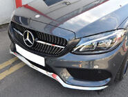Mercedes C-class W205 2014–2021 Priekšējais režģis Diamond Silver (Avantgarde/AMG-Line/C43 AMG) 2018+, ar kameru foto 16