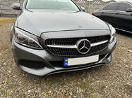 Mercedes C-class W205 2014–2021 Priekšējais režģis Diamond Silver (Avantgarde/AMG-Line/C43 AMG) 2018+, ar kameru foto 2