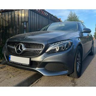 Priekšējais režģis Diamond Silver (Avantgarde/AMG-Line/C43 AMG) Mercedes C-сlass W205 2014–2021 foto 3
