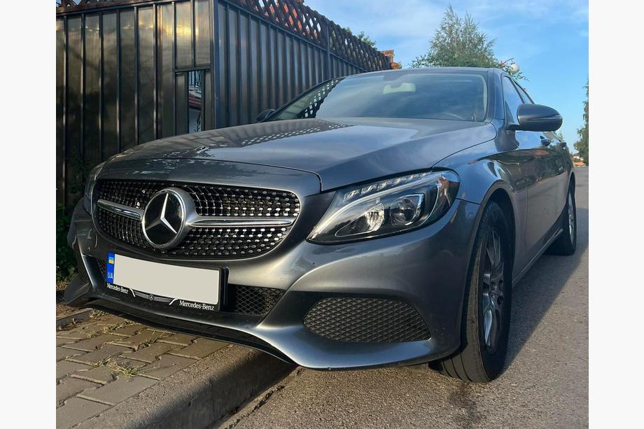 Mercedes C-class W205 2014–2021 Priekšējais režģis Diamond Silver (Avantgarde/AMG-Line/C43 AMG) 2014-2018, ar kameru Foto 3
