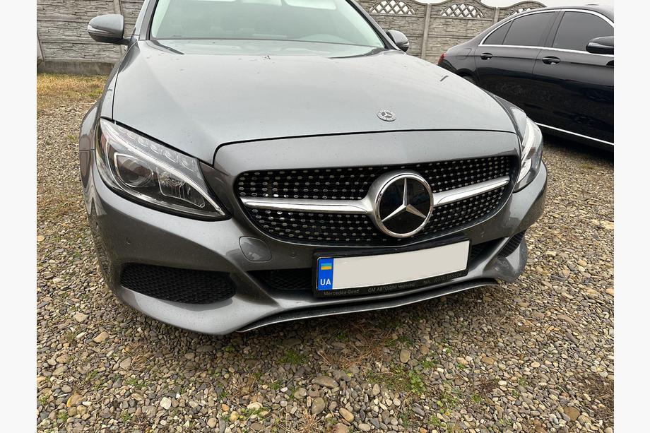 Mercedes C-class W205 2014–2021 Priekšējais režģis Diamond Silver (Avantgarde/AMG-Line/C43 AMG) 2014-2018, ar kameru Foto 2