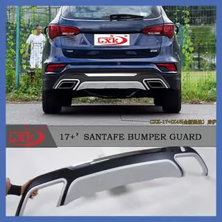 Priekšējais un aizmugurējais lūpas spoileris (2016-2018) Hyundai Santa Fe 3 2012–2018 foto 2