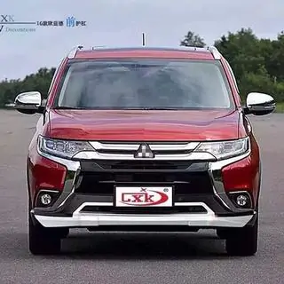 Priekšējais un aizmugurējais lūpas spoileris (2 gab., 2015-2018) Mitsubishi Outlander 2012–2021 foto 2