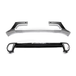 Priekšējais un aizmugurējais lūpas spoileris (2 gab., 2015-2018) Mitsubishi Outlander 2012–2021 foto 4